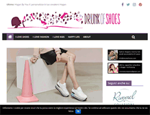 Tablet Screenshot of drunkofshoes.com